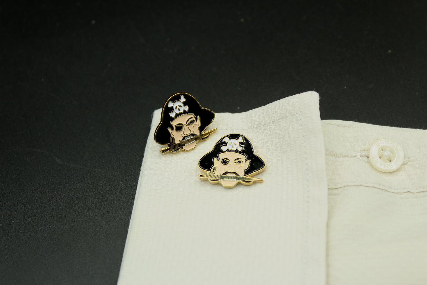 Pirate Head Skull Cufflinks