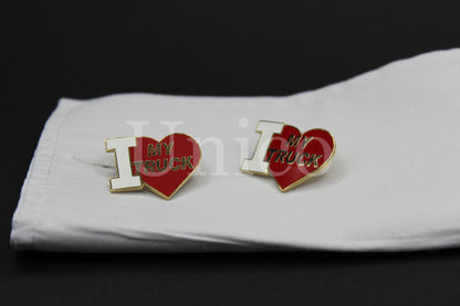 I Love My Truck Cufflinks