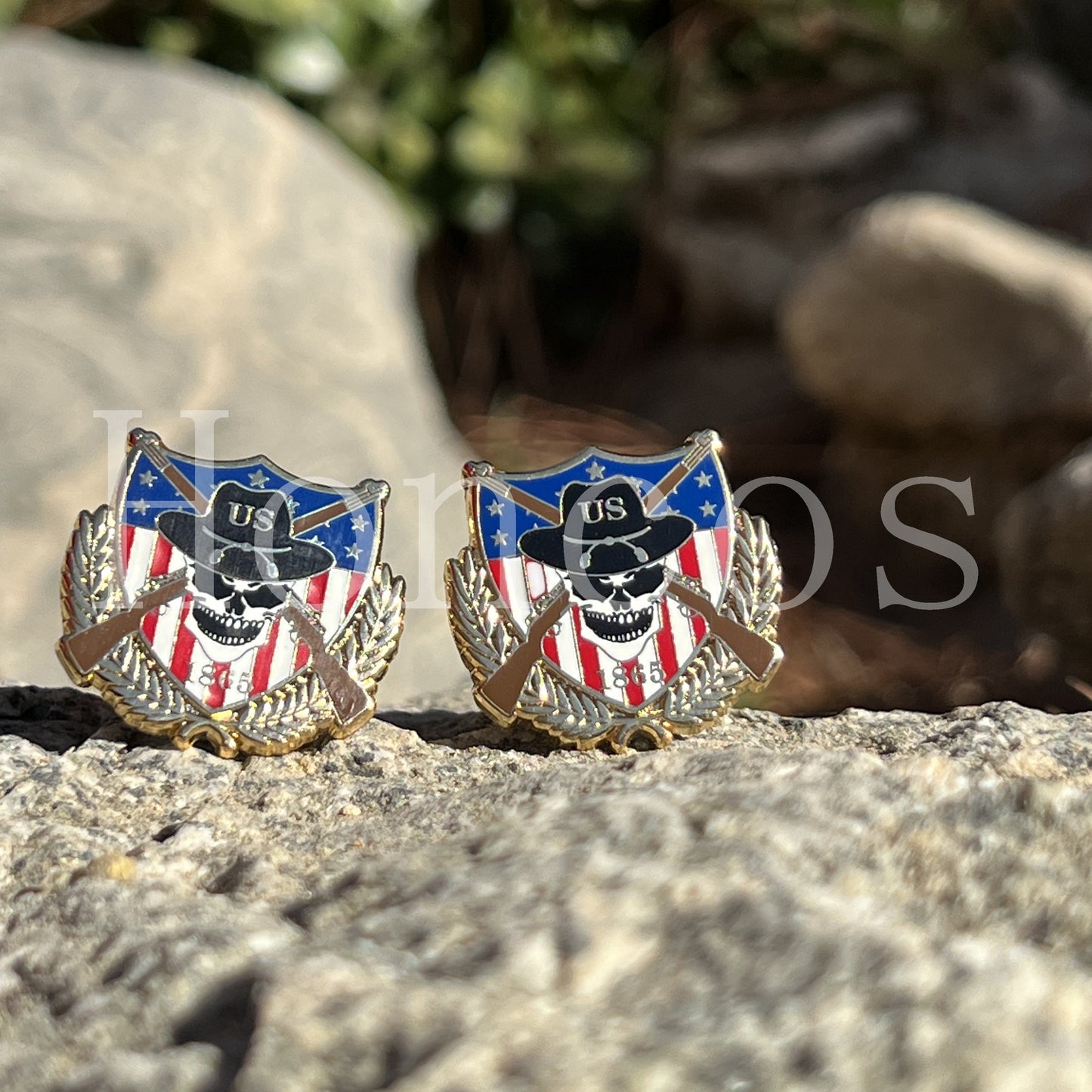 Skull US Cavalry Cufflinks