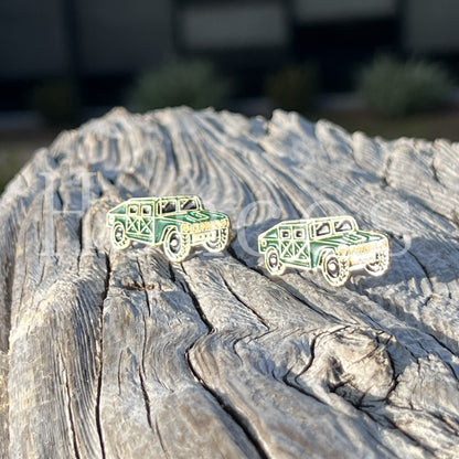 Green Humvee Cufflinks