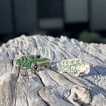 Green Humvee Cufflinks